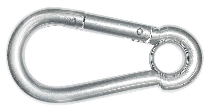 Карабин стандартный с рымом 140x12 мм нерж (10257853)